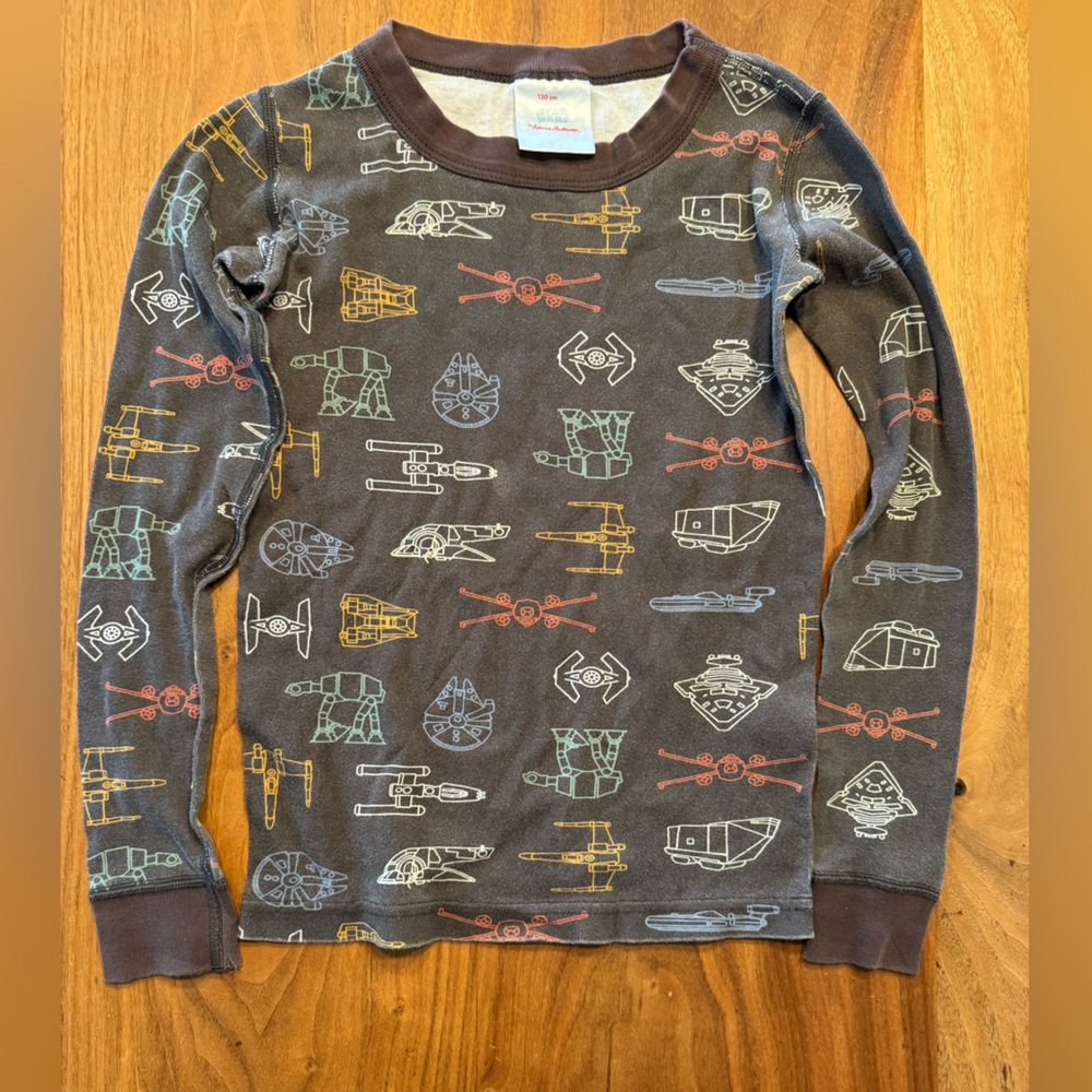Hanna Andersson Star Wars Pajama Top Organic Cotton Size 130 / 8